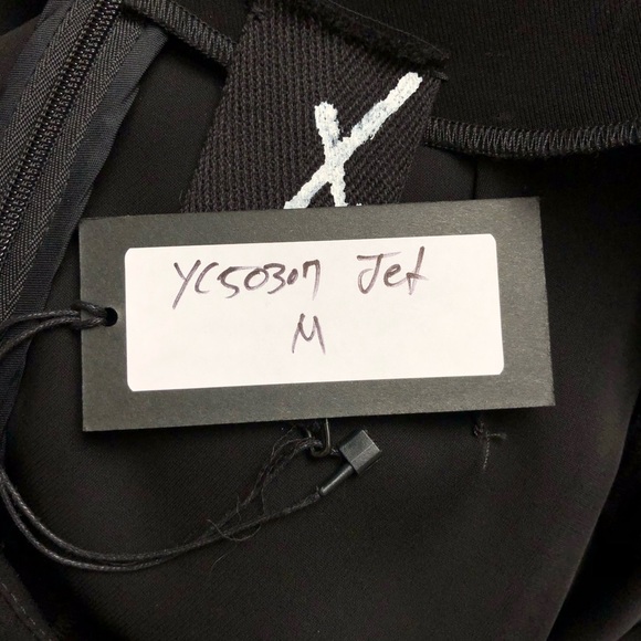 NWT Yigal Azrouel Wide Leg Black Pant M - Picture 4 of 4